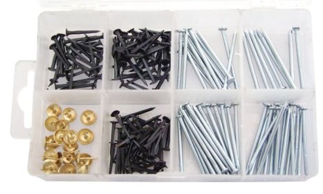 (image for) AMTECH SET OF ASSORTED NAILS,TACKS AND PUSH PINS-500PCS