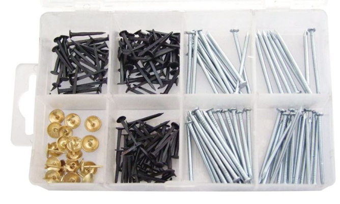 (image for) AMTECH SET OF ASSORTED NAILS,TACKS AND PUSH PINS-500PCS