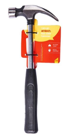 (image for) AMTECH CLAW HAMMER WITH STEEL SHAFT -8OZ