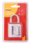 (image for) AMTECH 4 DIGIT ZINC COMBINATION PADLOCK-STD