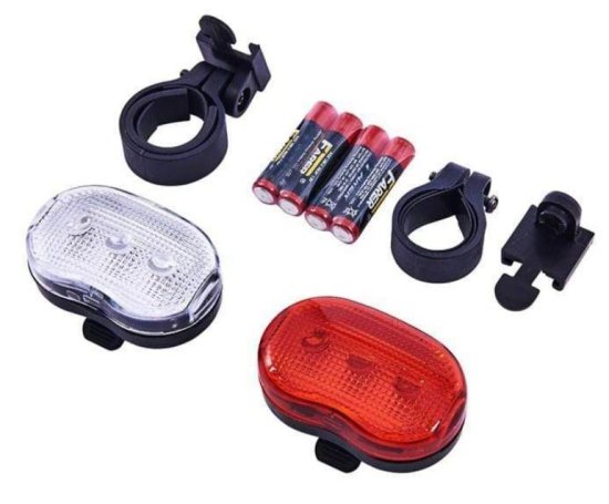 (image for) AMTECH BICYCLE FLASH LIGHT SET-2PC