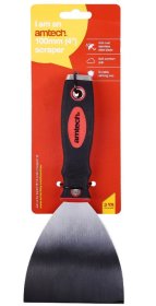 (image for) AMTECH SCRAPER WITH SOFT GRIP HANDLE-4""