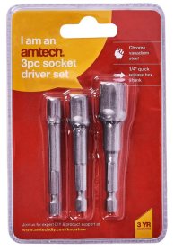 (image for) AMTECH SOCKET DRIVER SET -3PC