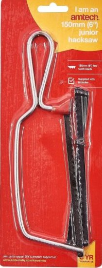 (image for) AMTECH HACKSAW JUNIOR 6INCH WITH 6 BLADES - 150MM