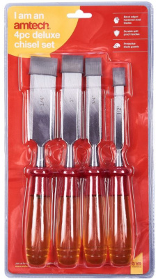 (image for) AMTECH DELUXE CHISEL SET-4PC