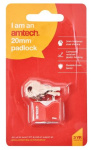 (image for) AMTECH RHOMBIC CHROME PLATED IRON PADLOCK-20MM
