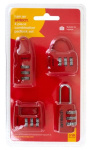 (image for) AMTECH COMBINATION PADLOCK SET -4PC