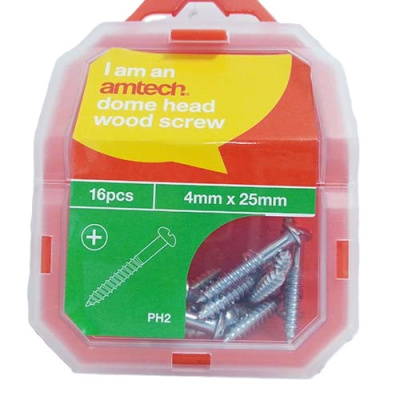 (image for) AMTECH DOME HEAD SCREW-16PC
