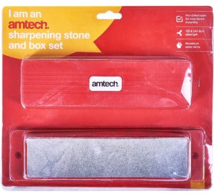 (image for) AMTECH COMBINATION SHARPENING STONE AND BOX SET