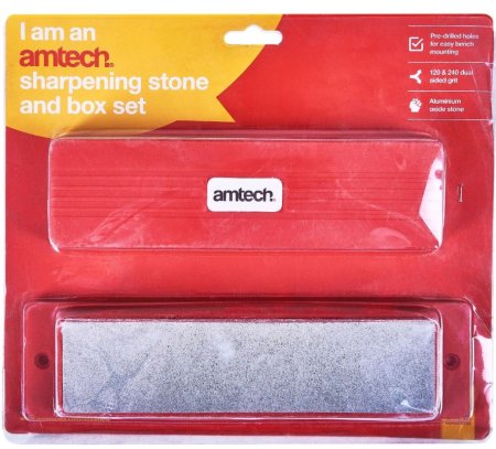 (image for) AMTECH COMBINATION SHARPENING STONE AND BOX SET