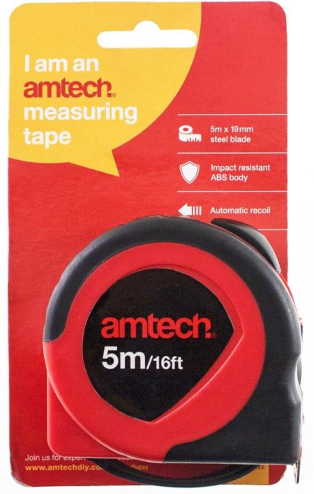 (image for) AMTECH MEASURING TAPE -5M