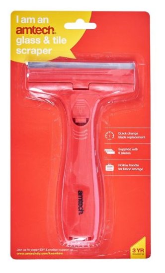 (image for) AMTECH GLASS AND TILE SCRAPER
