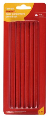 (image for) AMTECH CARPENTER PENCIL SET -12PC