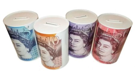 (image for) MONEY TIN STERLING MONEY12X16