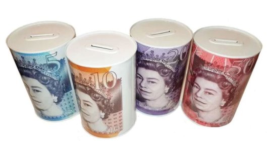 (image for) MONEY TIN STERLING MONEY12X16