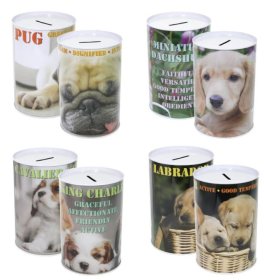 (image for) MONEY TIN DOG 100X150MM