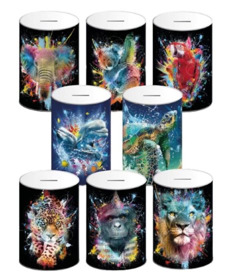 (image for) MONEY TIN ANIMAL ASSORTED MOKI