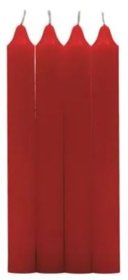 (image for) LUMAR TABLE CANDLE RED 4PK - 180G