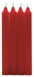 (image for) LUMAR TABLE CANDLE RED 4PK - 180G
