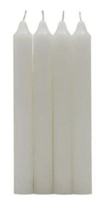 (image for) LUMAR TABLE CANDLE WHITE 4PK - 180G