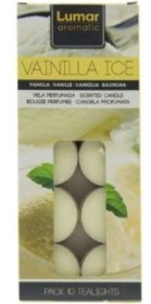 (image for) LUMAR TEALIGHT CANDLE VANILA ICE -5-10HR