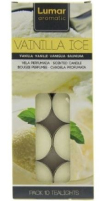 (image for) LUMAR TEALIGHT CANDLE VANILA ICE -5-10HR