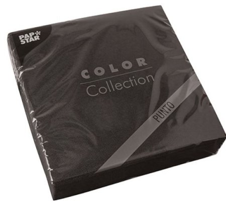 (image for) PAP NAPKIN BLACK 2PLY - 30S