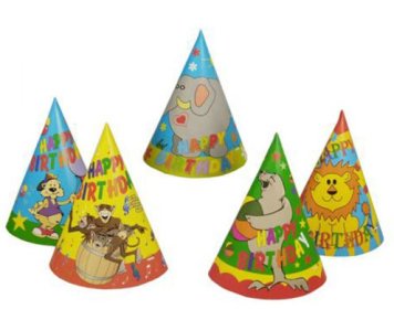 (image for) PAP PARTY HAT HAPPY BIRTHDAY - 5S