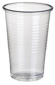 (image for) RUB PLASTIC CUP CLEAR 25S- 200ML