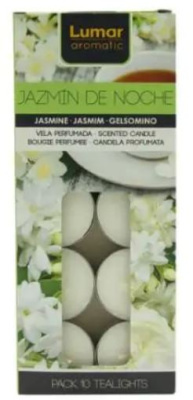 (image for) LUMAR TEALIGHT CANDLE JASMINE - 5-10HR