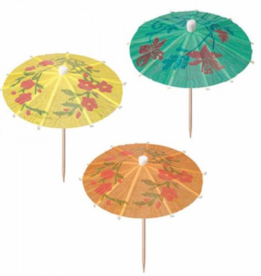 (image for) PAP PARTY PICKS UMBRELLA 6S- 10CM