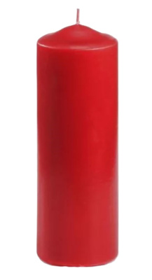 (image for) PAP PILLAR CANDLE RED - 70X200