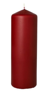 (image for) PAP PILLAR CANDLE BURGUNDY - 70X200