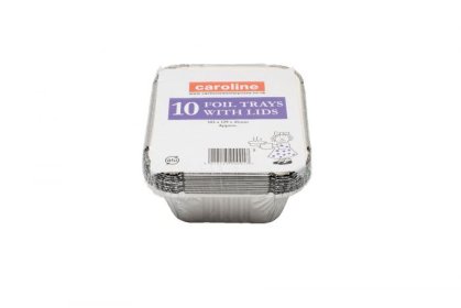 (image for) Caroline Foil container + lids 16oz 10S- 103MMX129MMX41MM