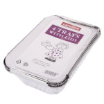 (image for) Caroline Foil Container + Lids 4S- 139MMX203MMX45MM
