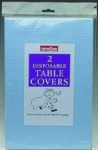 (image for) Caroline Table Cover Blue Square Paper 2S- 35x90cm