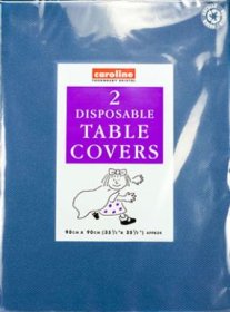 (image for) Caroline Table Cover Dark Blue Square Paper 2S- 35x90cm