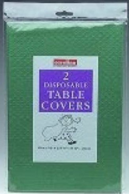 (image for) Caroline Table Cover Green Square Paper 2S- 35x90cm