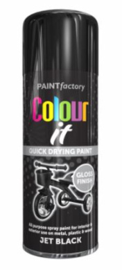 (image for) COLOURIT JET BLACK GLOSS PAINT