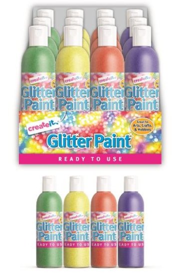 (image for) CI GLITTER PAINT BOTTLE ASST