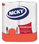 (image for) NICKY Household kitchen towel 2-Roll 2-Ply (2x10) White