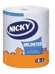 (image for) NICKY Unlimited Strong 250 sheet kitchen towel 1-Roll 3-Ply (1x6) White
