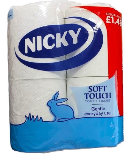 (image for) NICKY TOILET ROLL SOFT TOUCH PM1.49 WHITE