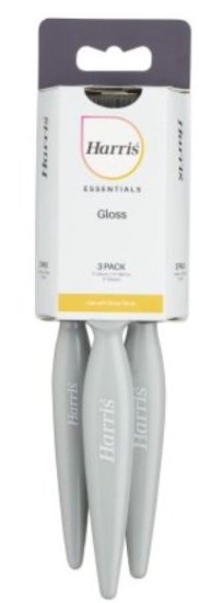 (image for) FARRIS ESSENTIALS GLOSS PAINT BRUSH - 3PACK - 25/50M