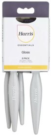 (image for) HARRIS ESSENTIALS GLOSS PAINT BRUSHES - 5PACK - MULTI SIZES