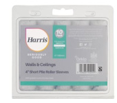 (image for) HARRIS WALLS & CEILLINGS SHORT PILE ROLLER SLEEVES - 4INCH X 10S