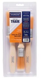 (image for) HAMILTON FOR THE TRADE FINE TIP BRUSHES - 3S(1,1.5,2INCHES) - MULTI SIZES