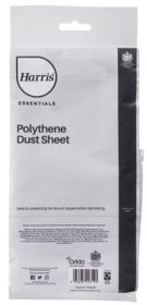 (image for) HARRIS ESSENTIAL DUST SHEET POLYTHENE - 3.7MX3.7M - 12X12INCH