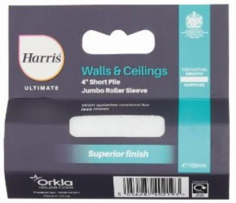 (image for) HARRIS ULIMATE SHORT PILE JUMBO ROLLER SLEEVE - 4INCH