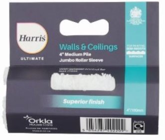 (image for) HARRIS ULTIMATE JUMBO ROLLER SLEEVE MEDIUM PILE - 4INCH